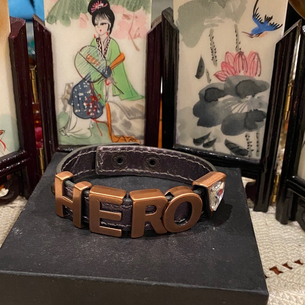 3/$10 BCB Generation Brown and Copper Tone HERO Bracelet Snap Close